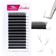 Load image into Gallery viewer, W Shape Eyelash Extensions 3D Premade Volume Fans