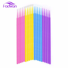 Load image into Gallery viewer, Fadvan 100 Pieces/Lot Disposable Makeup Brushes Individual Lash Micro Brush
